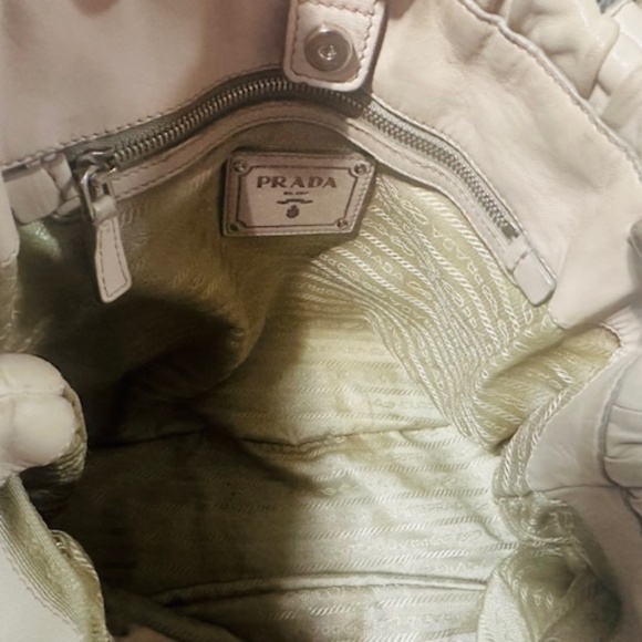 Prada Quilted Leather Med. Double Handle Leather Handbag w/Add'l Shoulder Strap - Picture 8 of 16